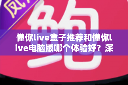 懂你live盒子推荐和懂你live电脑版哪个体验好？深度对比帮你选对不踩坑