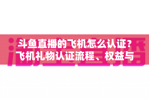 斗鱼直播的飞机怎么认证?飞机礼物认证流程、权益与常见问题全解析 斗鱼直播的飞机怎么认证?飞机礼物认证流程、权益与常见问题全解析