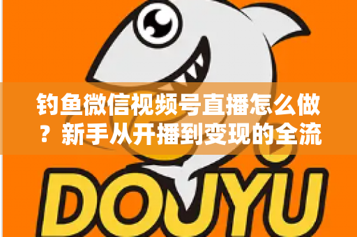 钓鱼微信视频号直播怎么做？新手从开播到变现的全流程实战指南