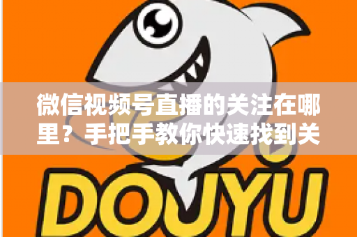 微信视频号直播的关注在哪里？手把手教你快速找到关注按钮，轻松收藏心仪主播不迷路
