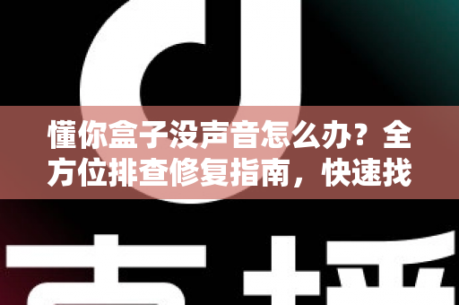 懂你盒子没声音怎么办?全方位排查修复指南,快速找回清晰音效 懂你盒子没声音怎么办?全方位排查修复指南,快速找回清晰音效